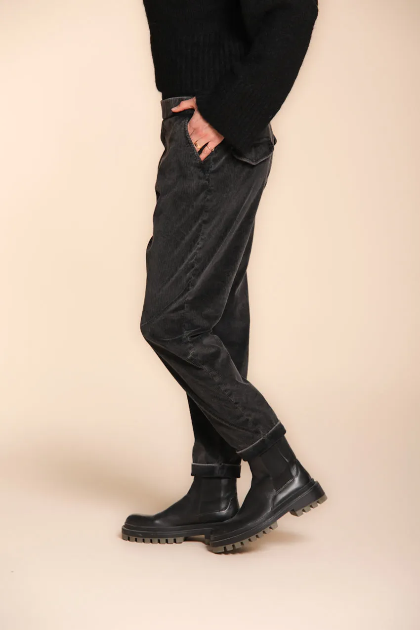 Malibu Jogger City women’s chino trousers in corduroy relaxed fit sold by Mason's product image thumbnail 3