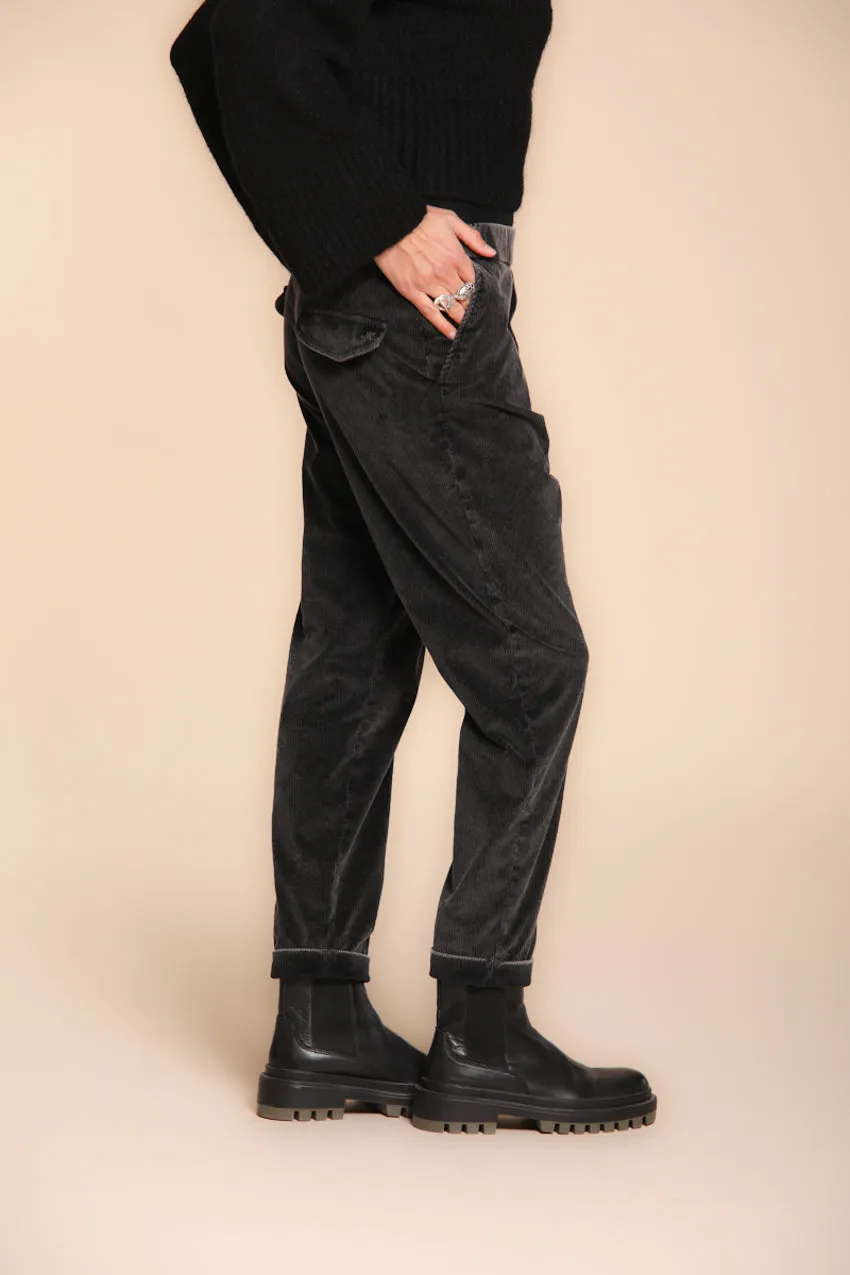 Malibu Jogger City women’s chino trousers in corduroy relaxed fit sold by Mason's product image thumbnail 5