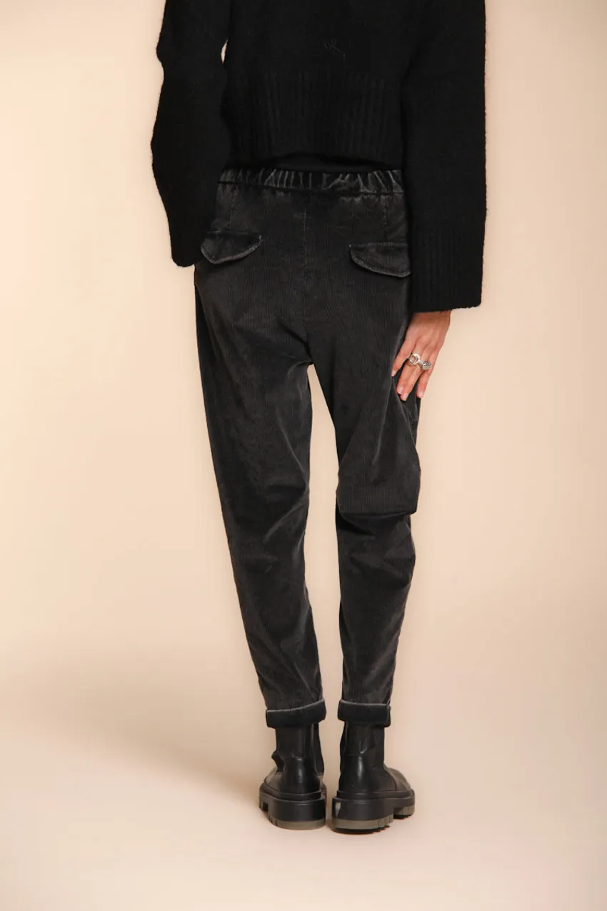 Malibu Jogger City women’s chino trousers in corduroy relaxed fit sold by Mason's product image thumbnail 4