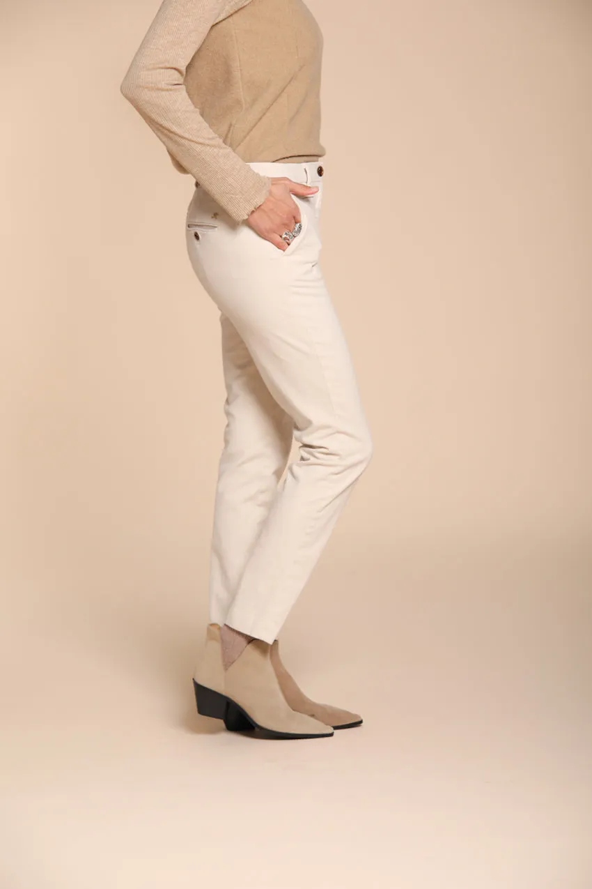 New York Slim women’s chino trousers in satin bistretch slim fit sold by Mason's product image thumbnail 4