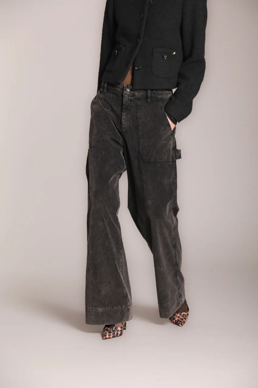 Dallas Wide L women’s 1000-wale corduroy cargo pant wide leg sold by Mason's product image thumbnail 3