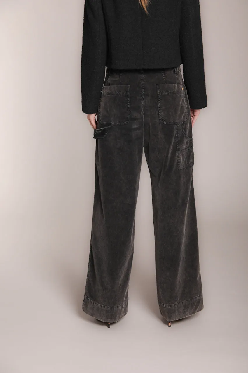 Dallas Wide L women’s 1000-wale corduroy cargo pant wide leg sold by Mason's product image thumbnail 5