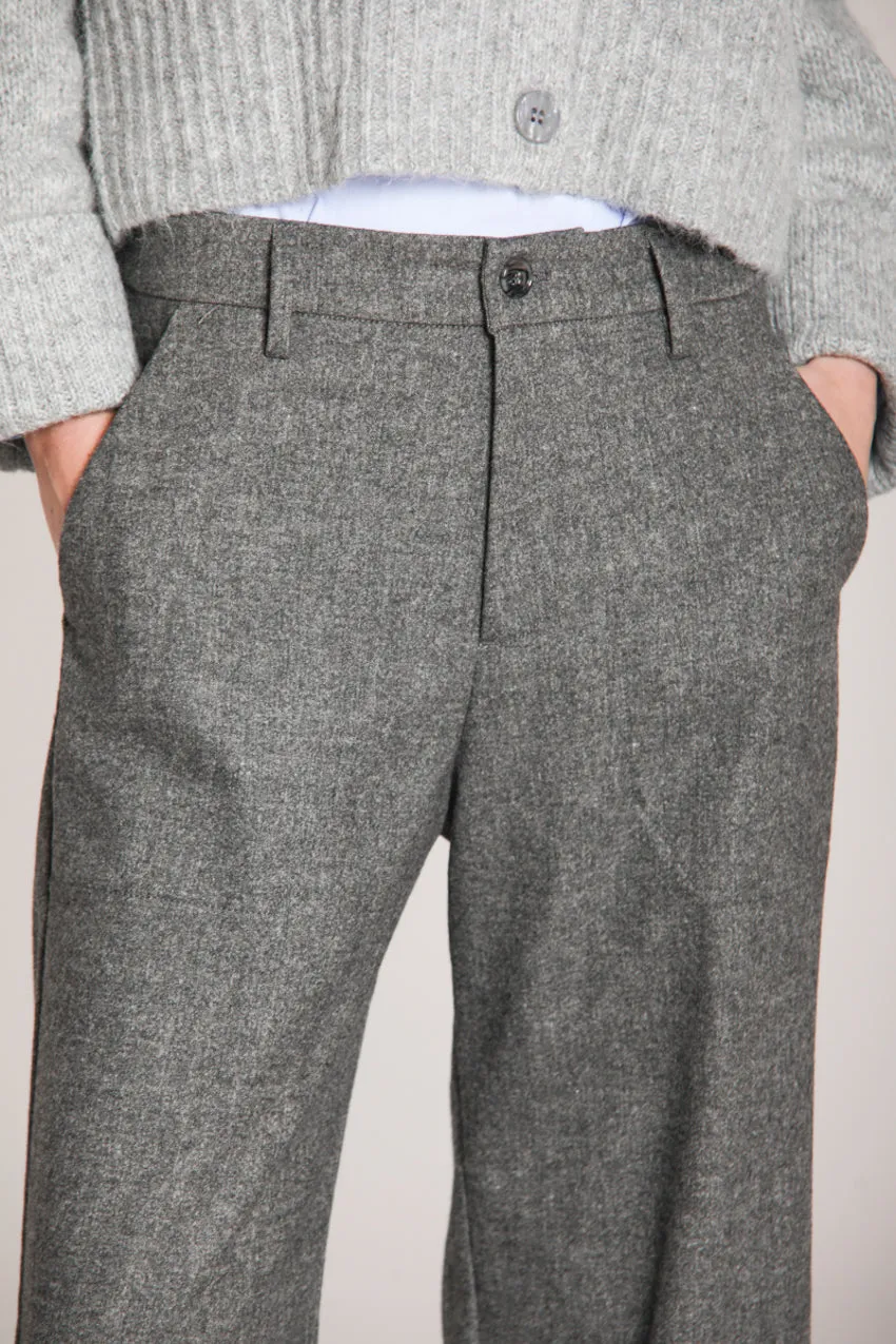 Shon women’s solid wool chino pant wide leg sold by Mason's product image thumbnail 2