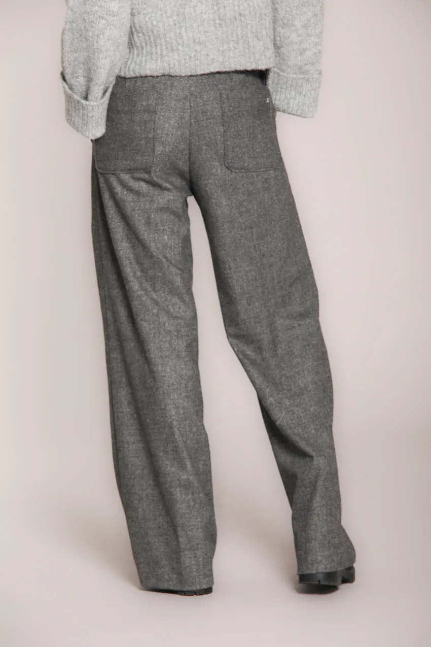 Shon women’s solid wool chino pant wide leg sold by Mason's product image thumbnail 5