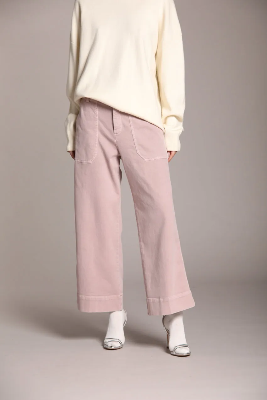 Dallas Wide women’s cargo pants in gabardine wide leg sold by Mason's