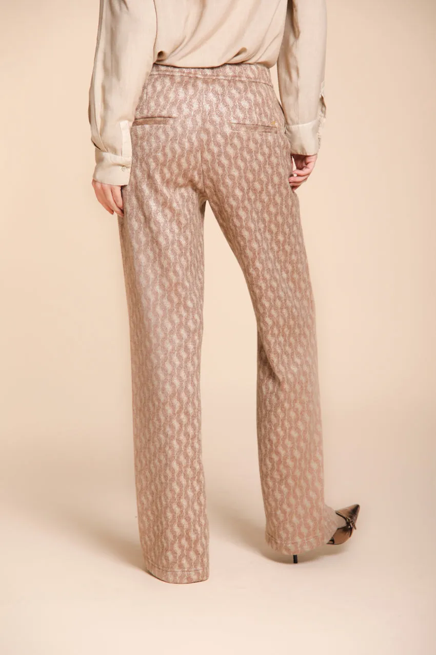 Easy Straight women’s chino pants in jersey with wave print straight fit sold by Mason's product image thumbnail 5