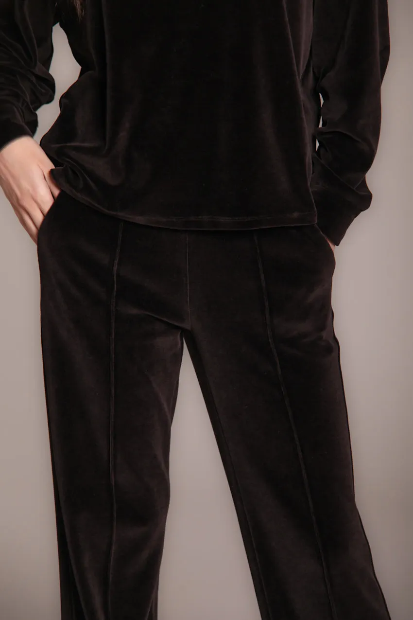 Easy Straight women's chino trousers in chenille jersey straight fit sold by Mason's product image thumbnail 2