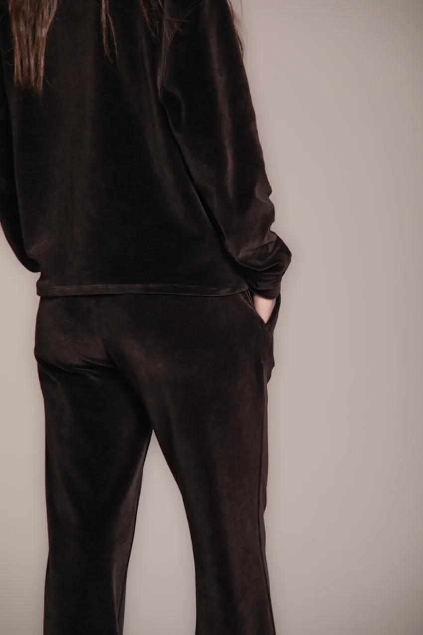 Easy Straight women's chino trousers in chenille jersey straight fit sold by Mason's product image thumbnail 3