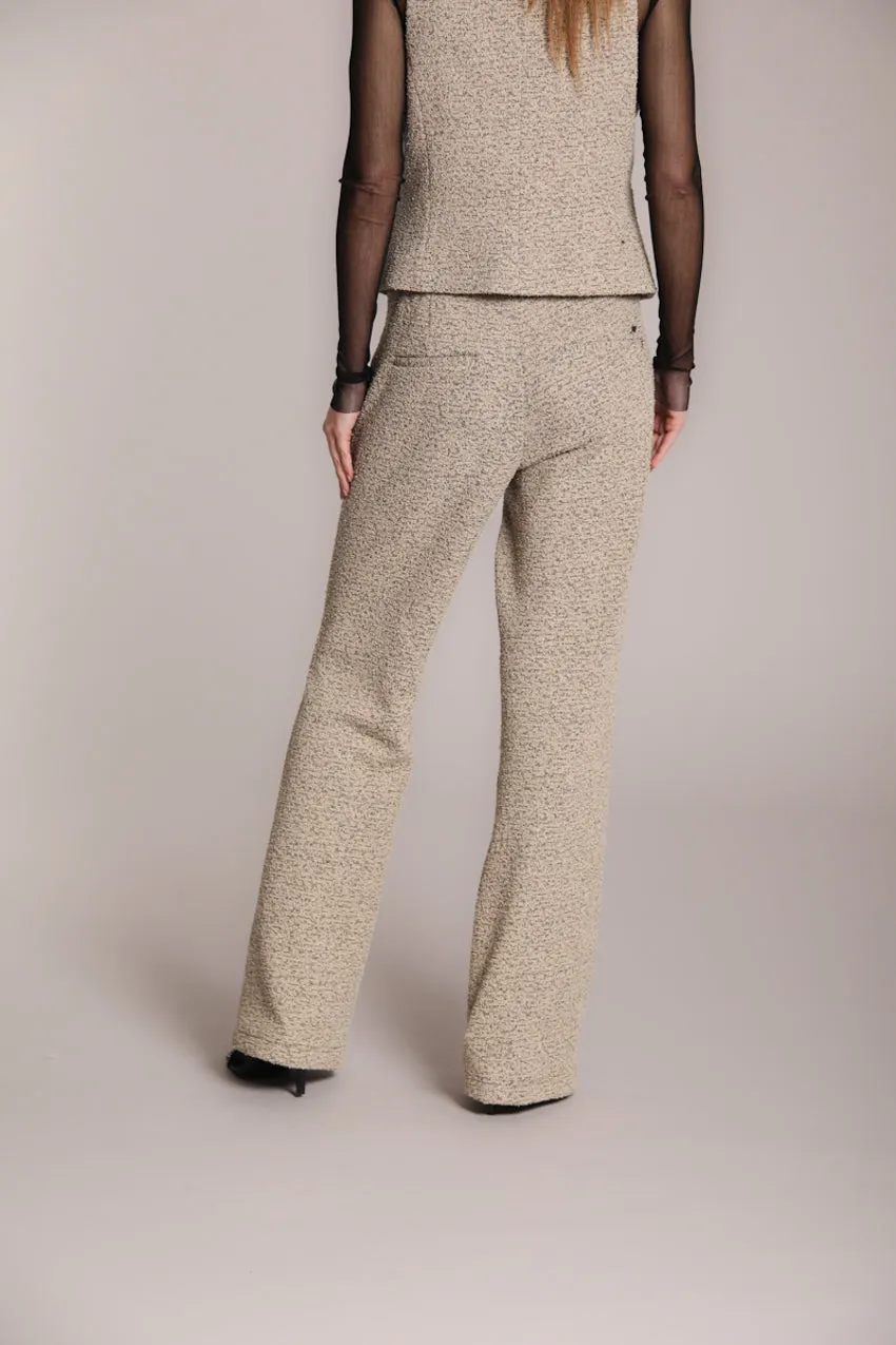 Easy Straight women’s chino pants in bouclé jersey straight fit sold by Mason's product image thumbnail 4