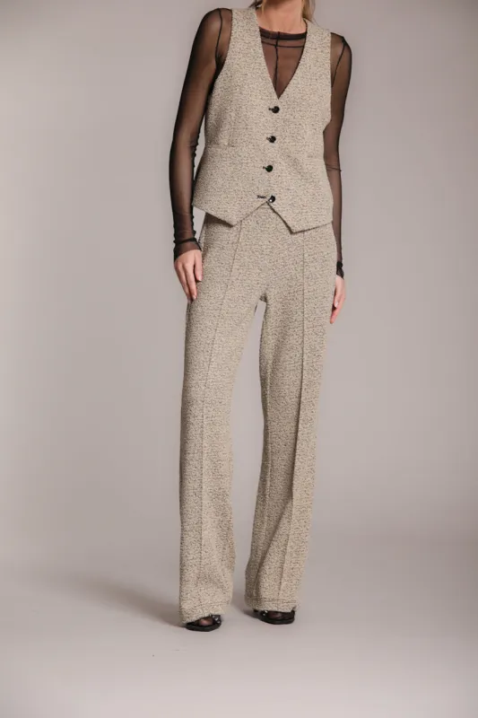 Easy Straight women’s chino pants in bouclé jersey straight fit sold by Mason's