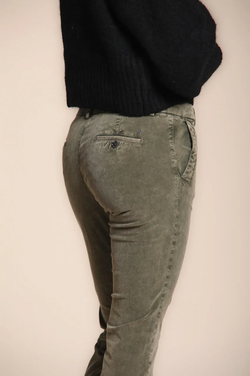 Jaqueline Archivio women’s chino trousers in 1000 wale corduroy slim fit sold by Mason's product image thumbnail 2