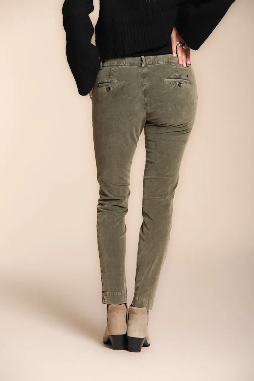 Jaqueline Archivio women’s chino trousers in 1000 wale corduroy slim fit sold by Mason's product image thumbnail 5