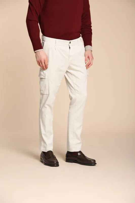 Chile 2 Pinces men’s cargo pants in wool regular fit sold by Mason's