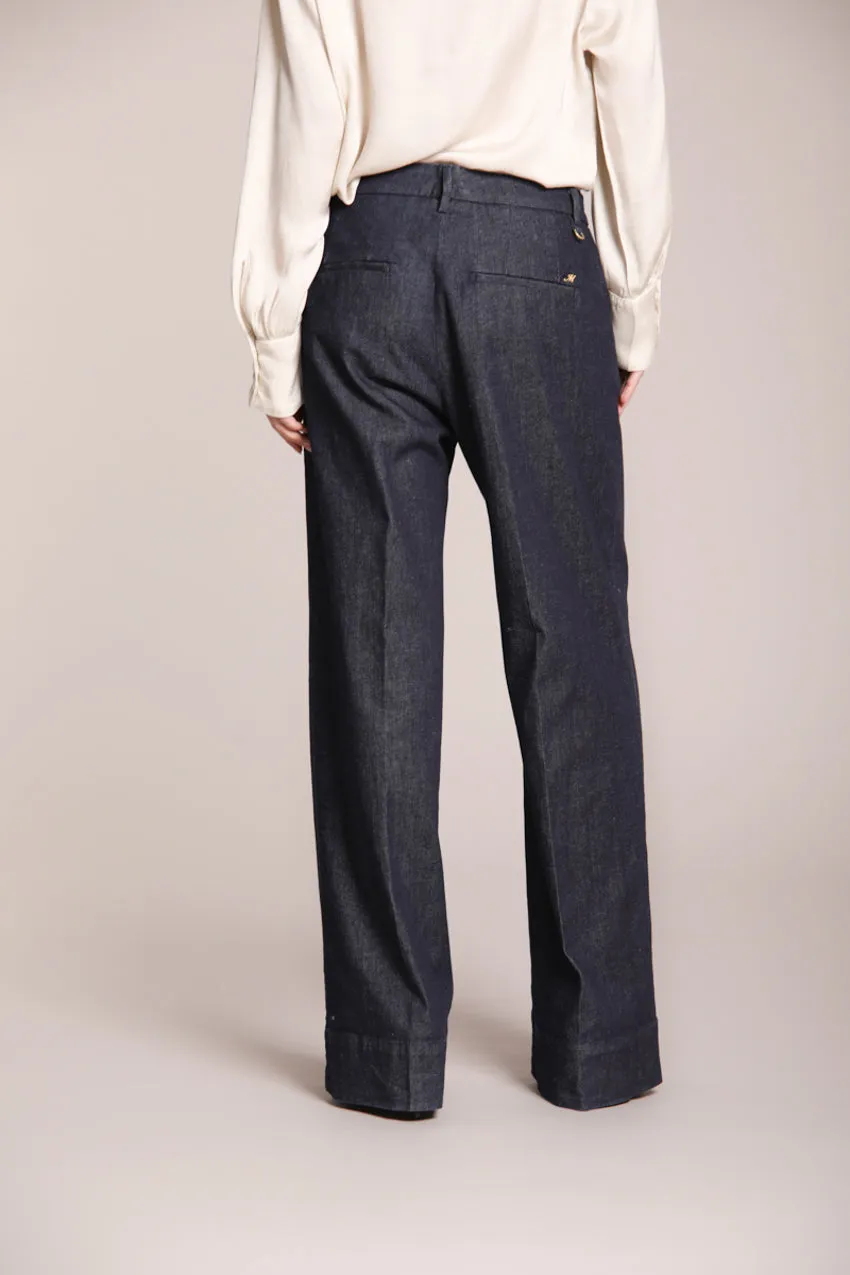 New York Studio women’s chino pants in stretch denim wide leg sold by Mason's product image thumbnail 4