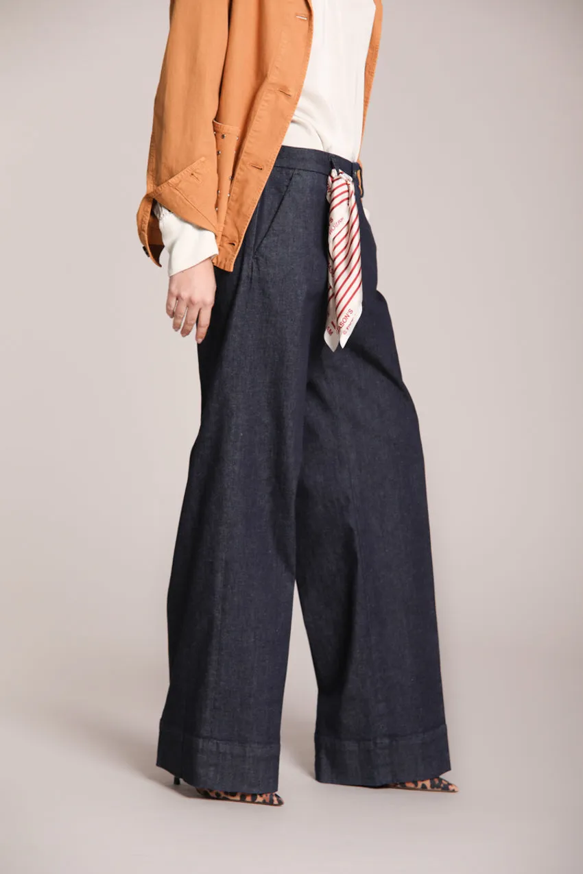 New York Studio women’s chino pants in stretch denim wide leg sold by Mason's product image thumbnail 5