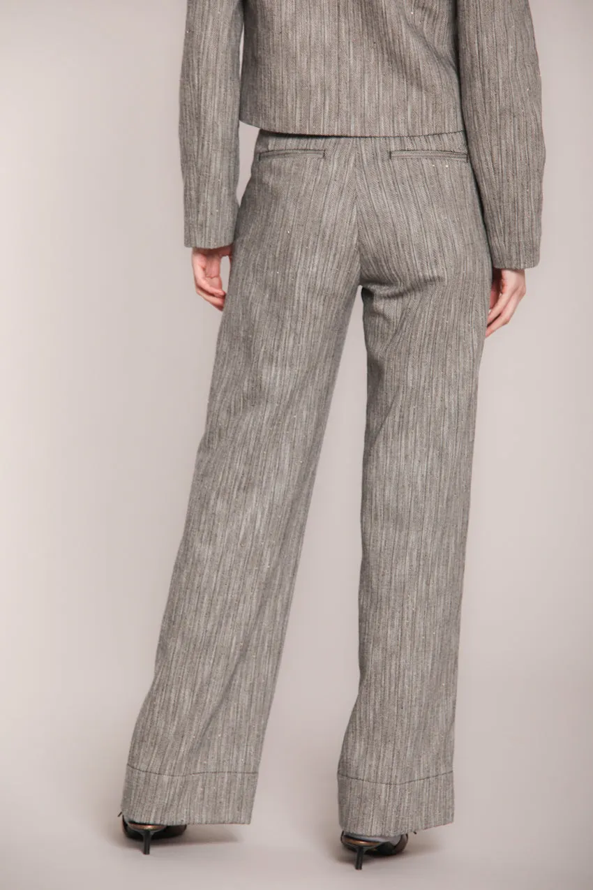 New York Studio women’s chino pants in rib knit with sequins wide leg sold by Mason's product image thumbnail 5