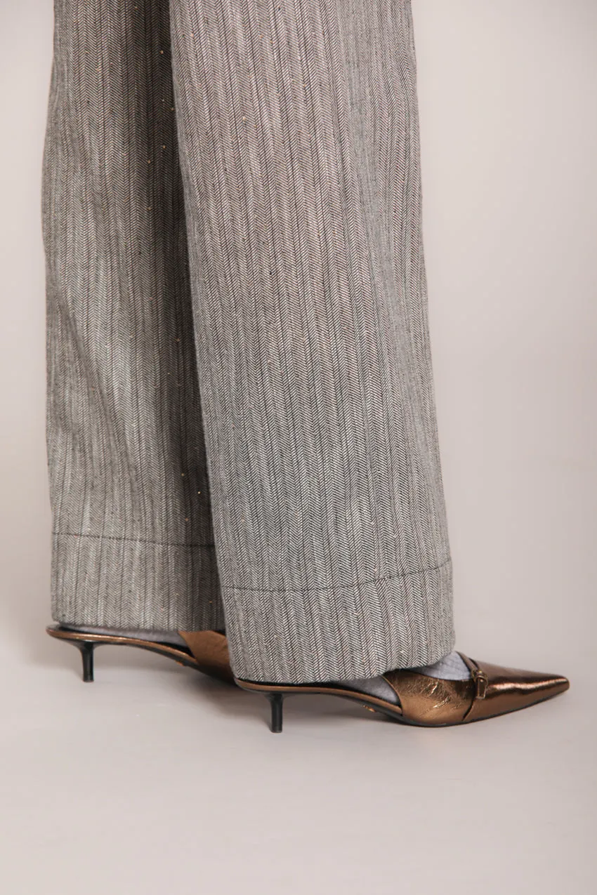 New York Studio women’s chino pants in rib knit with sequins wide leg sold by Mason's product image thumbnail 3