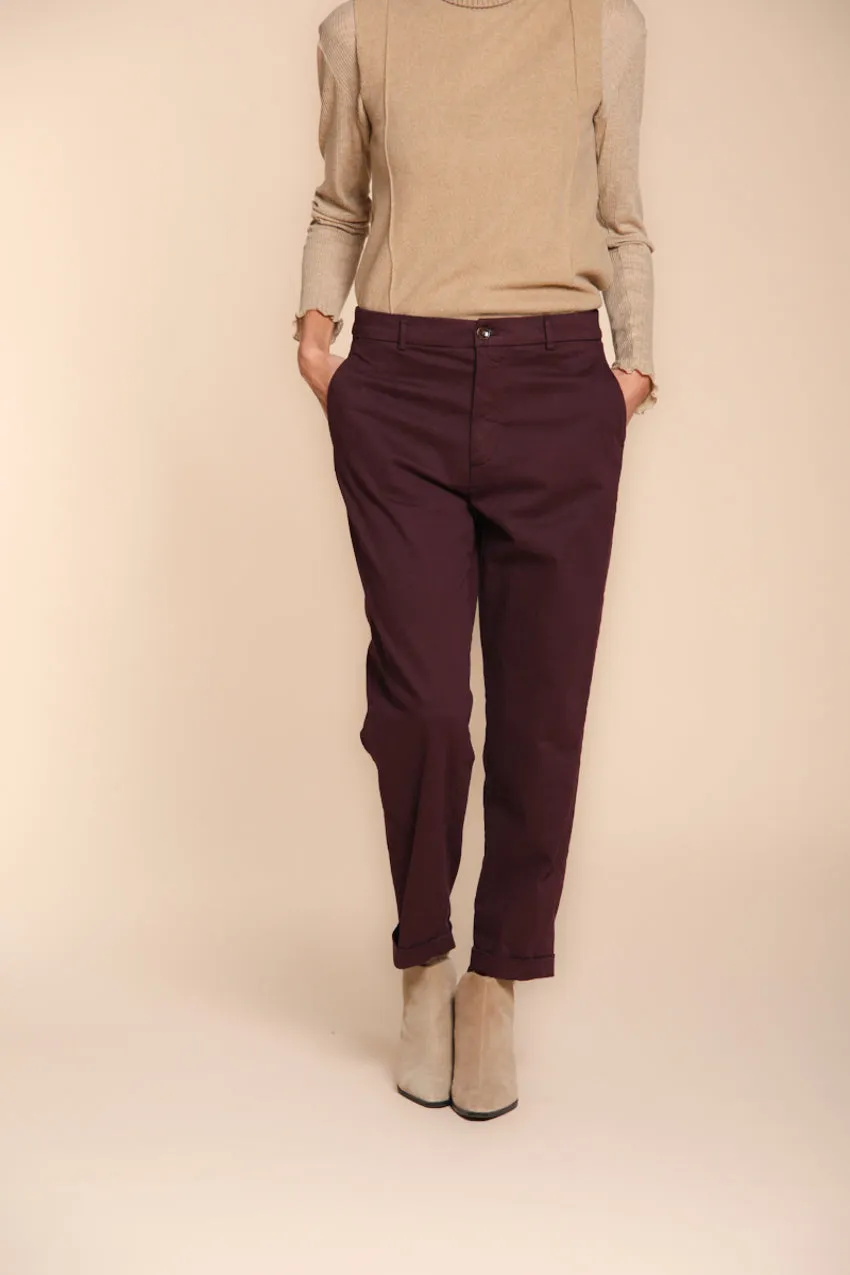 New York Cozy women’s chino pants in gabardine carrot fit sold by Mason's