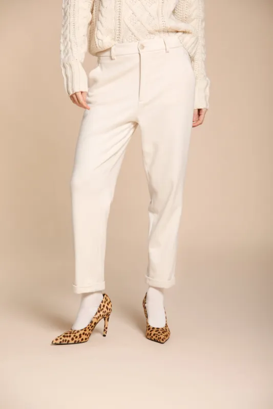 New York Cozy women’s chino pants in jersey carrot fit sold by Mason's