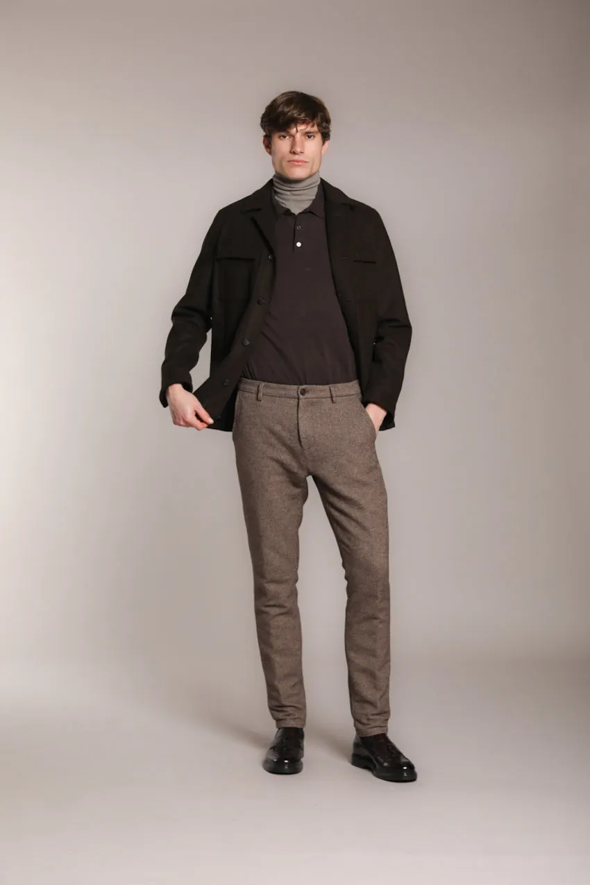 Osaka men's chino pants in bicolor resca carrot fit sold by Mason's product image thumbnail 3