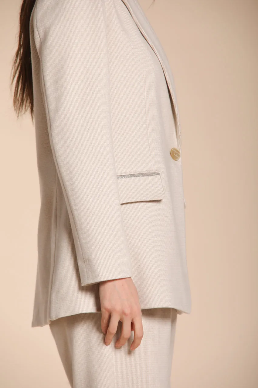 Irene women’s blazer in dot texture jersey sold by Mason's product image thumbnail 4