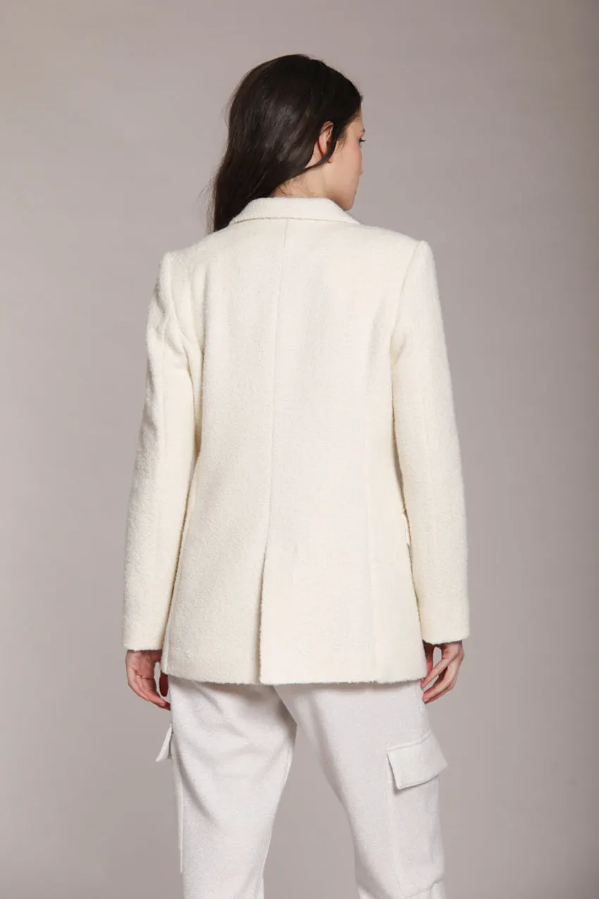 Irene long women’s blazer in bouclé wool blend sold by Mason's product image thumbnail 4