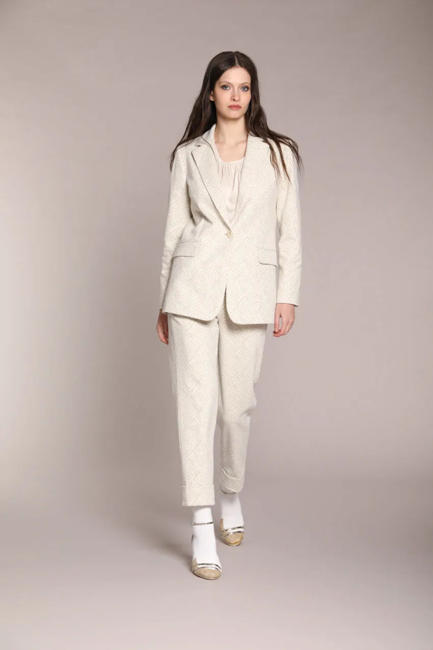 Irene long women’s blazer in jersey lurex sold by Mason's product image thumbnail 3