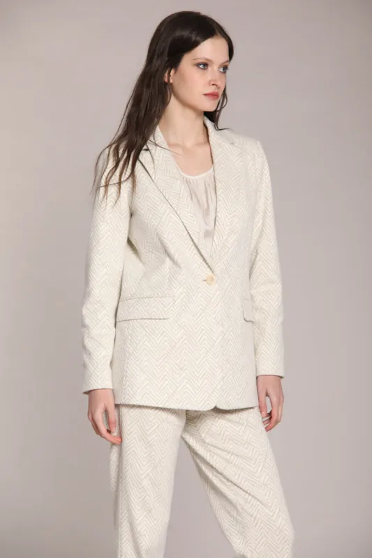 Irene long women’s blazer in jersey lurex sold by Mason's