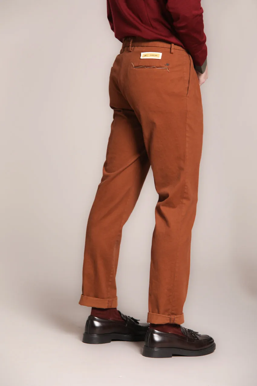 New York Time 2 Pinces men's chino pants in cotton and wool regular fit sold by Mason's product image thumbnail 5