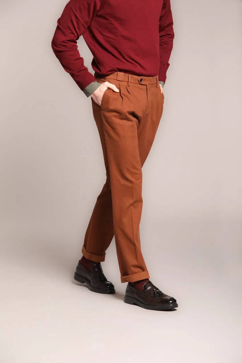 New York Time 2 Pinces men's chino pants in cotton and wool regular fit sold by Mason's product image thumbnail 4