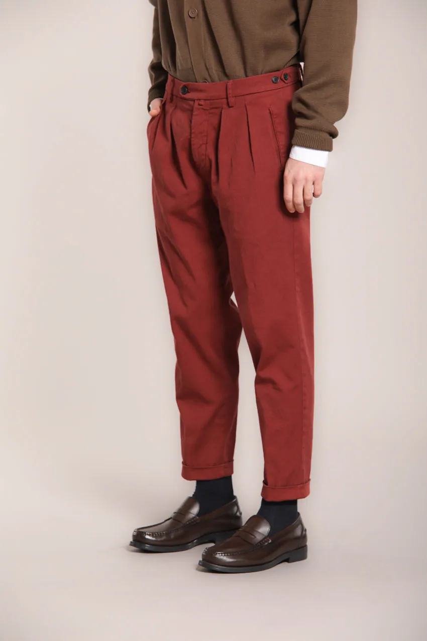 Don Johnson 2 Pinces men’s chino pants in bull carrot fit sold by Mason's product image thumbnail 5