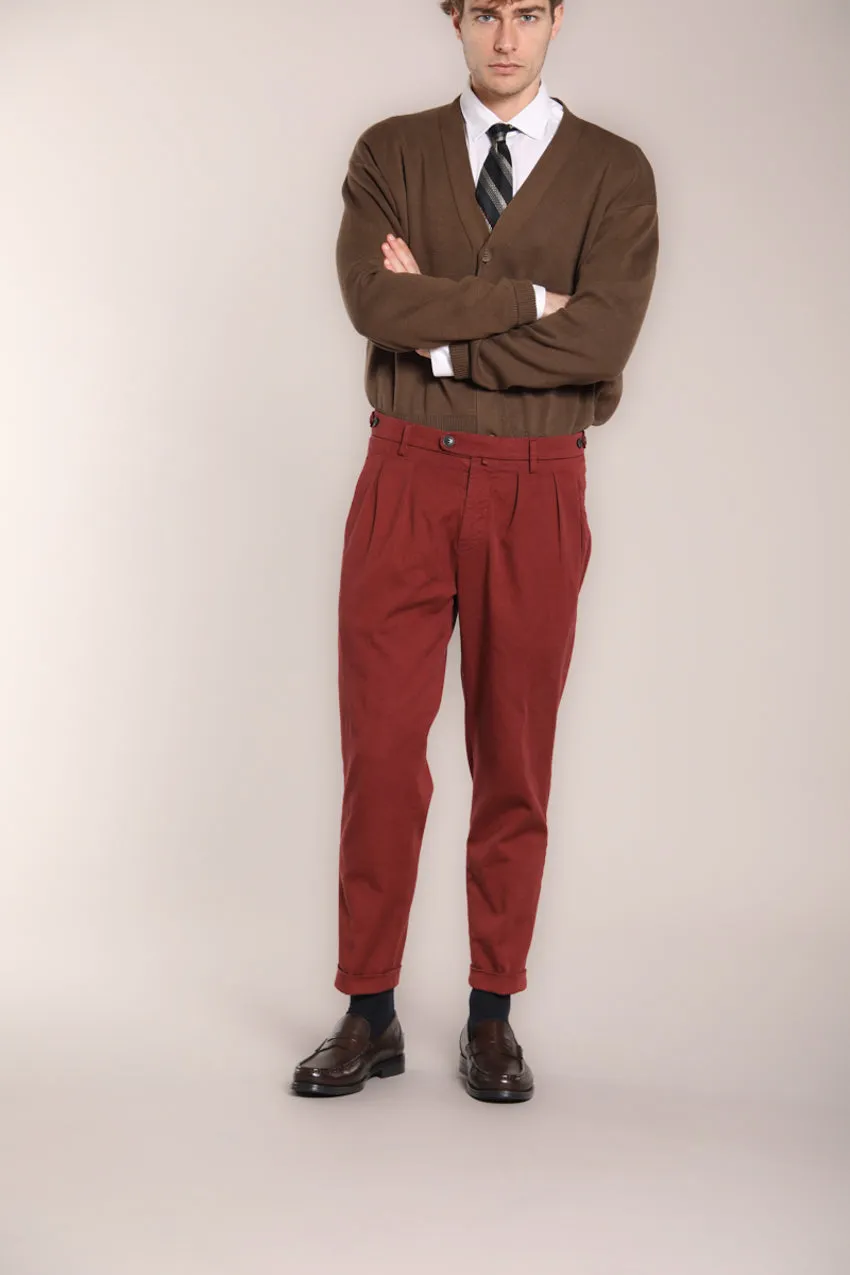 Don Johnson 2 Pinces men’s chino pants in bull carrot fit sold by Mason's product image thumbnail 4