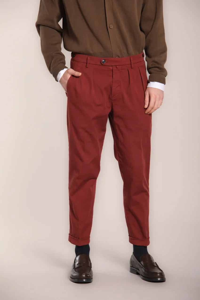 Don Johnson 2 Pinces men’s chino pants in bull carrot fit sold by Mason's product image thumbnail 2