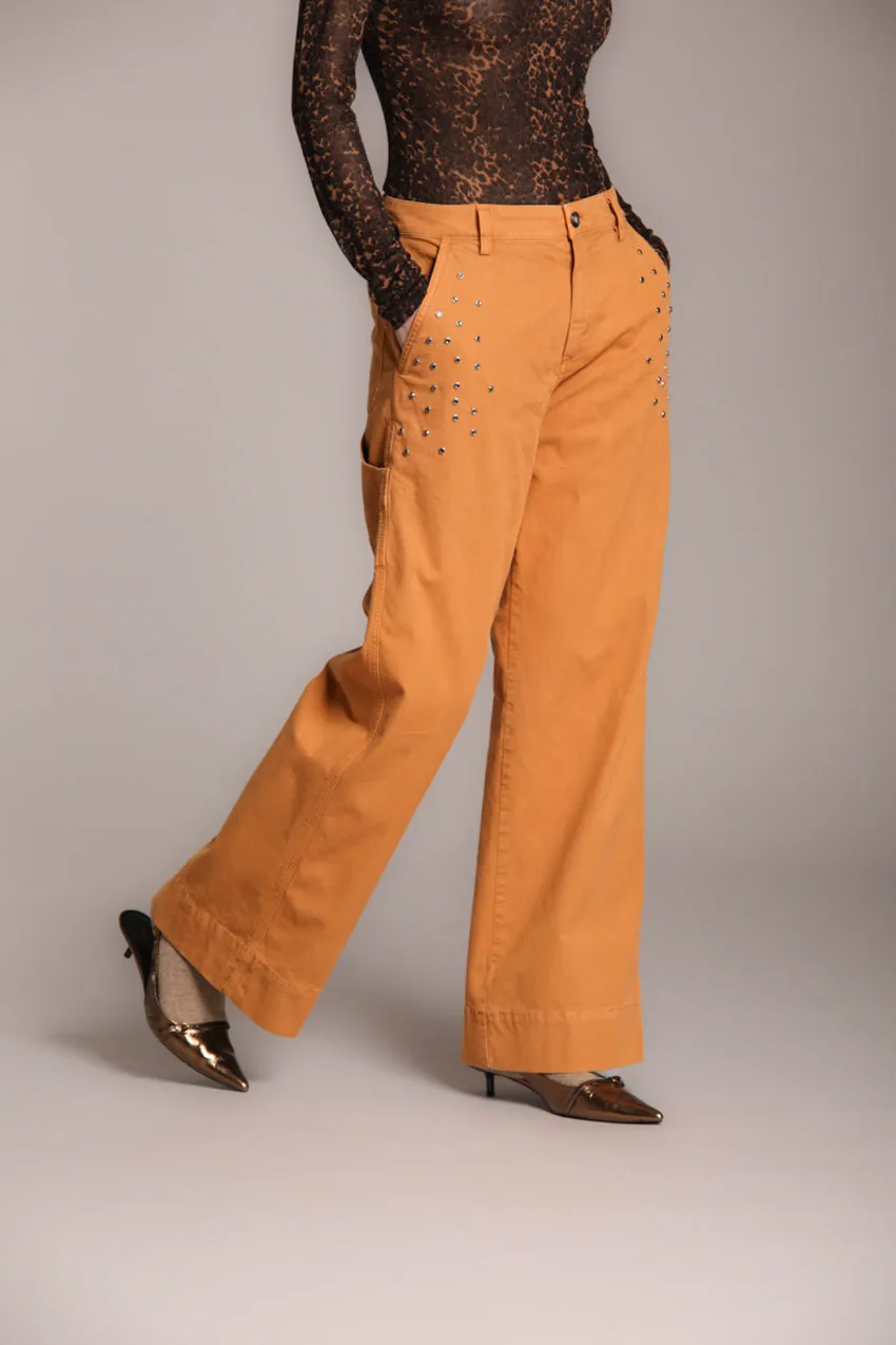 Dallas Wide Work women’s cargo pant in flamed panama wide leg sold by Mason's product image thumbnail 5
