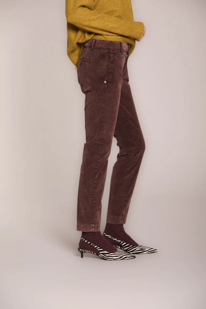 Jaqueline Archivio women’s chino trousers in 1000 wale corduroy slim fit sold by Mason's product image thumbnail 3