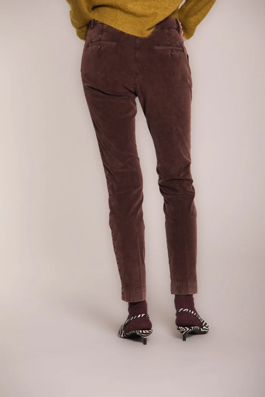 Jaqueline Archivio women’s chino trousers in 1000 wale corduroy slim fit sold by Mason's product image thumbnail 4