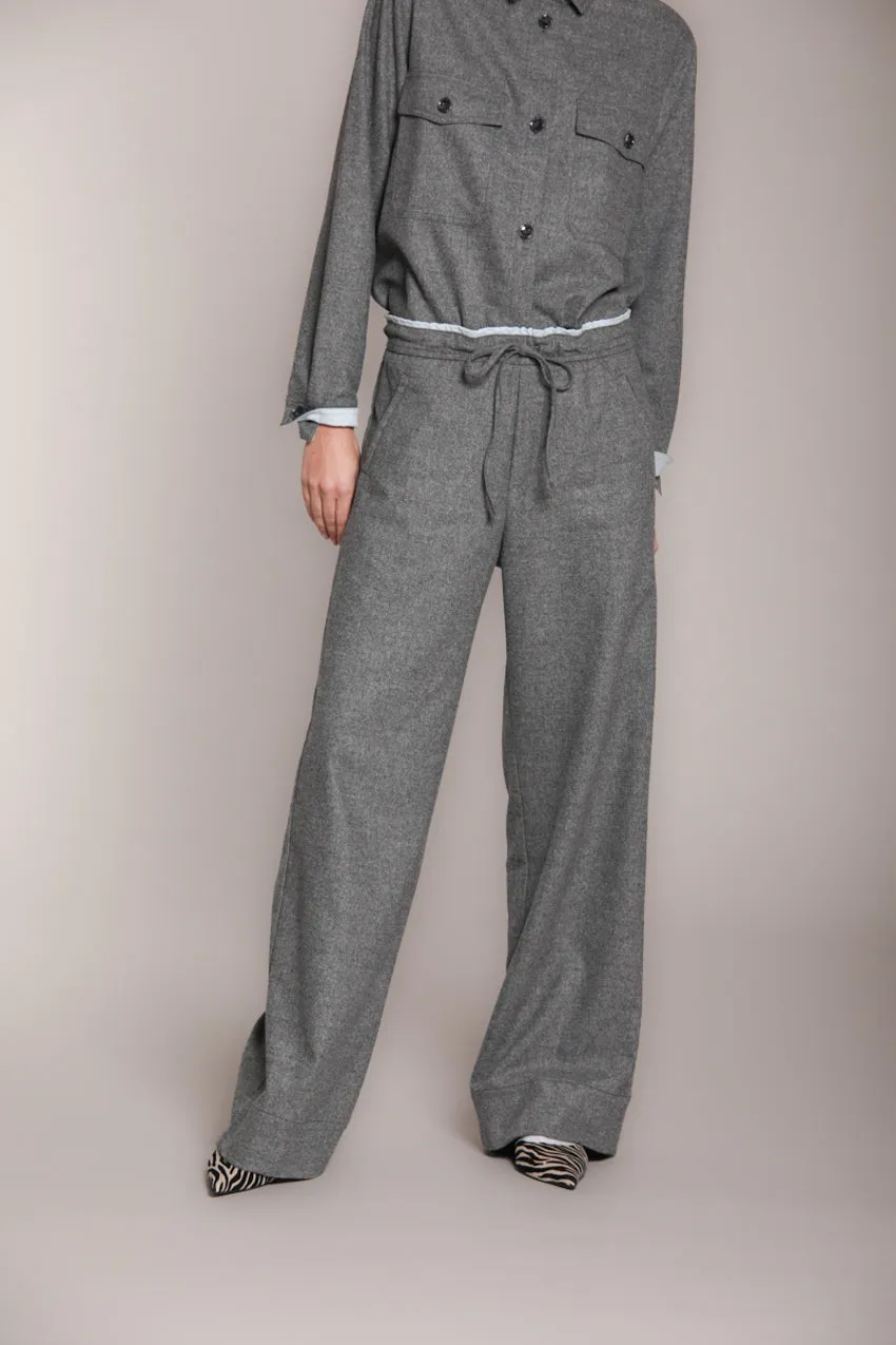 New York Studio Elax women’s solid wool chino pant wide leg sold by Mason's product image thumbnail 4