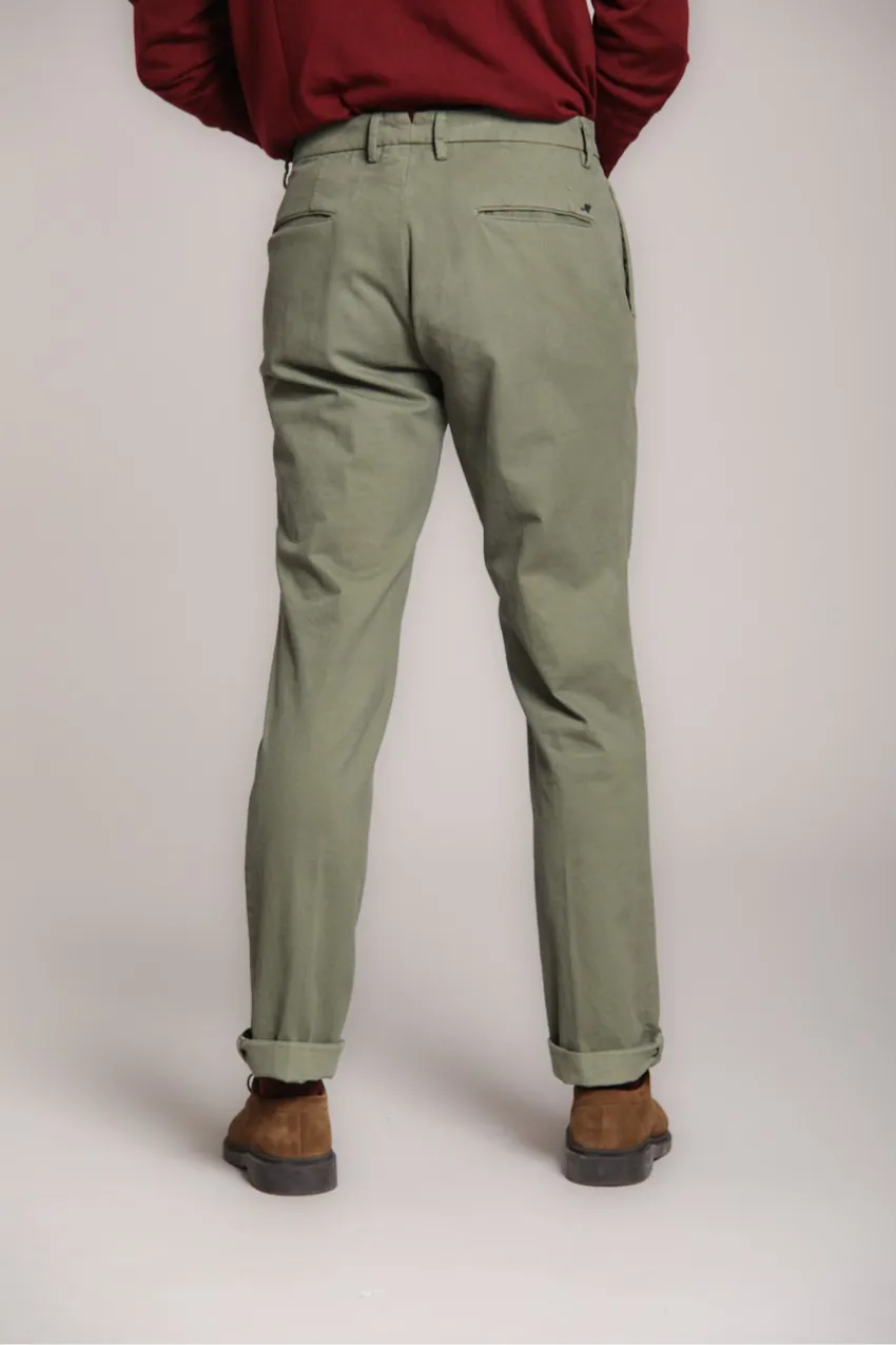 New York Time 2 Pinces men's chino pants in cotton and wool regular fit sold by Mason's product image thumbnail 4