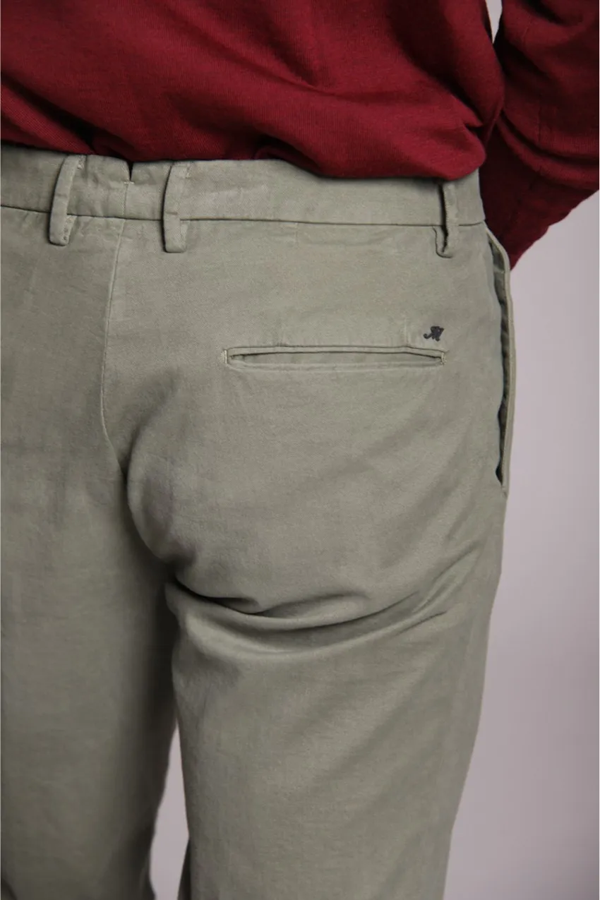New York Time 2 Pinces men's chino pants in cotton and wool regular fit sold by Mason's product image thumbnail 3