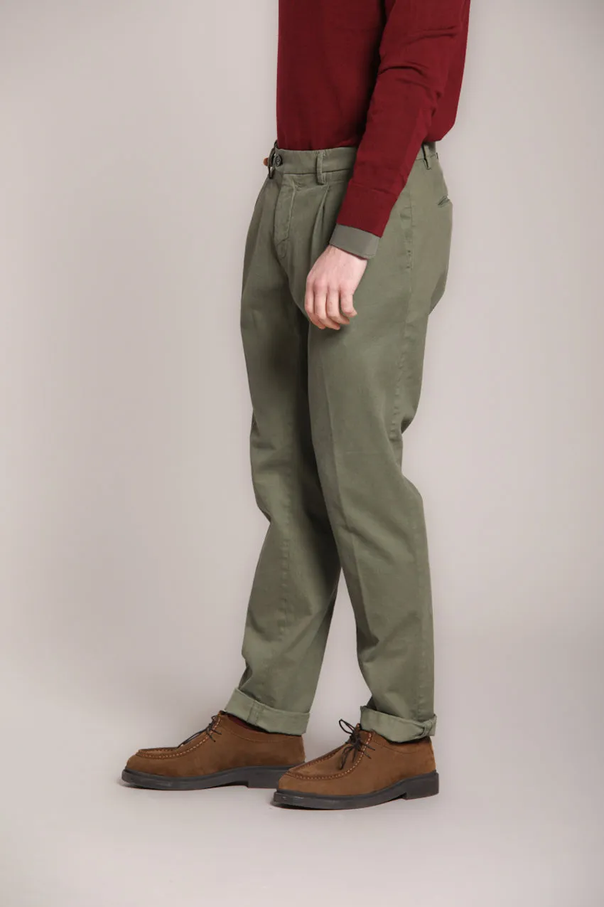 New York Time 2 Pinces men's chino pants in cotton and wool regular fit sold by Mason's product image thumbnail 5