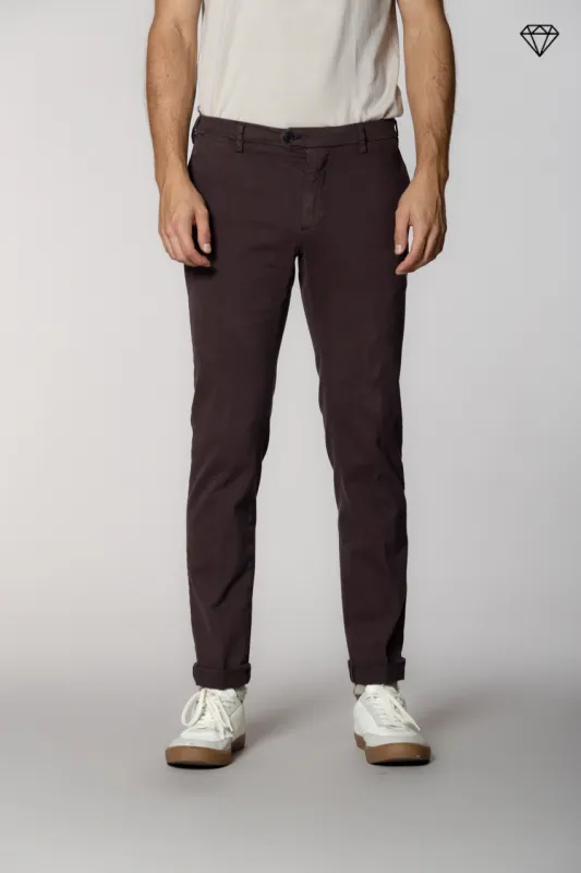 New York Sartoriale men's chino pants tailored in cotton and wool regular fit ① sold by Mason's