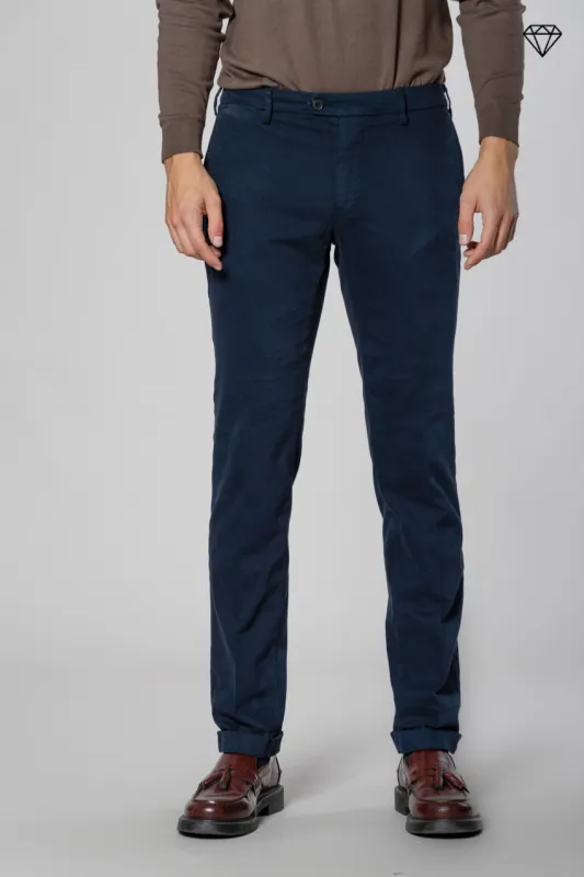 New York Sartoriale men's chino pants tailored in cotton and wool regular fit ① sold by Mason's
