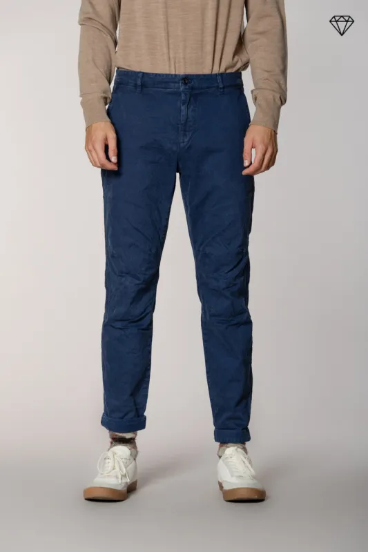 John Coolkhinos men’s chino pants in gabardine logo edition carrot fit ① sold by Mason's