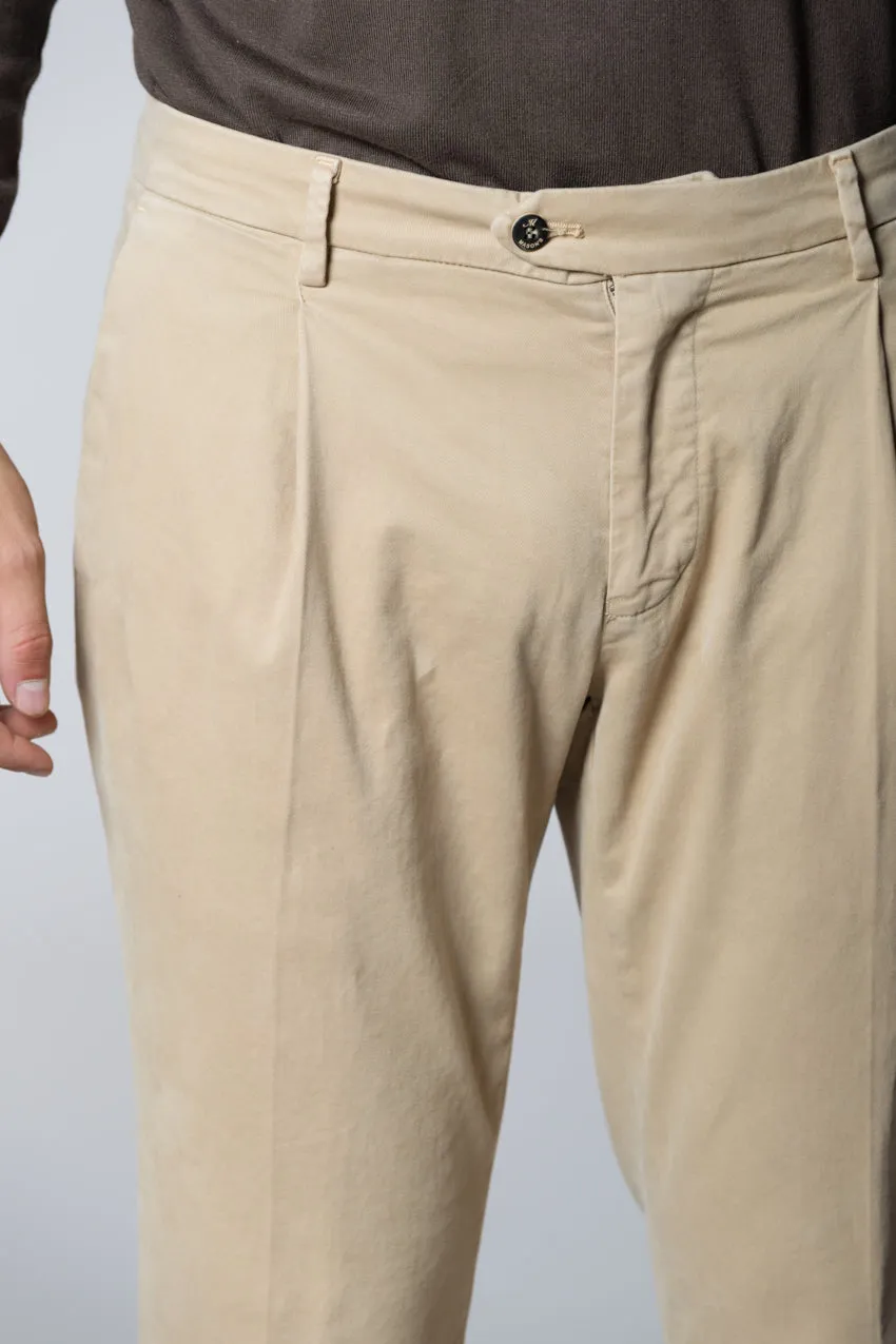 New York Time 1 Pinces men's chino pants in gabardine regular fit sold by Mason's product image thumbnail 2