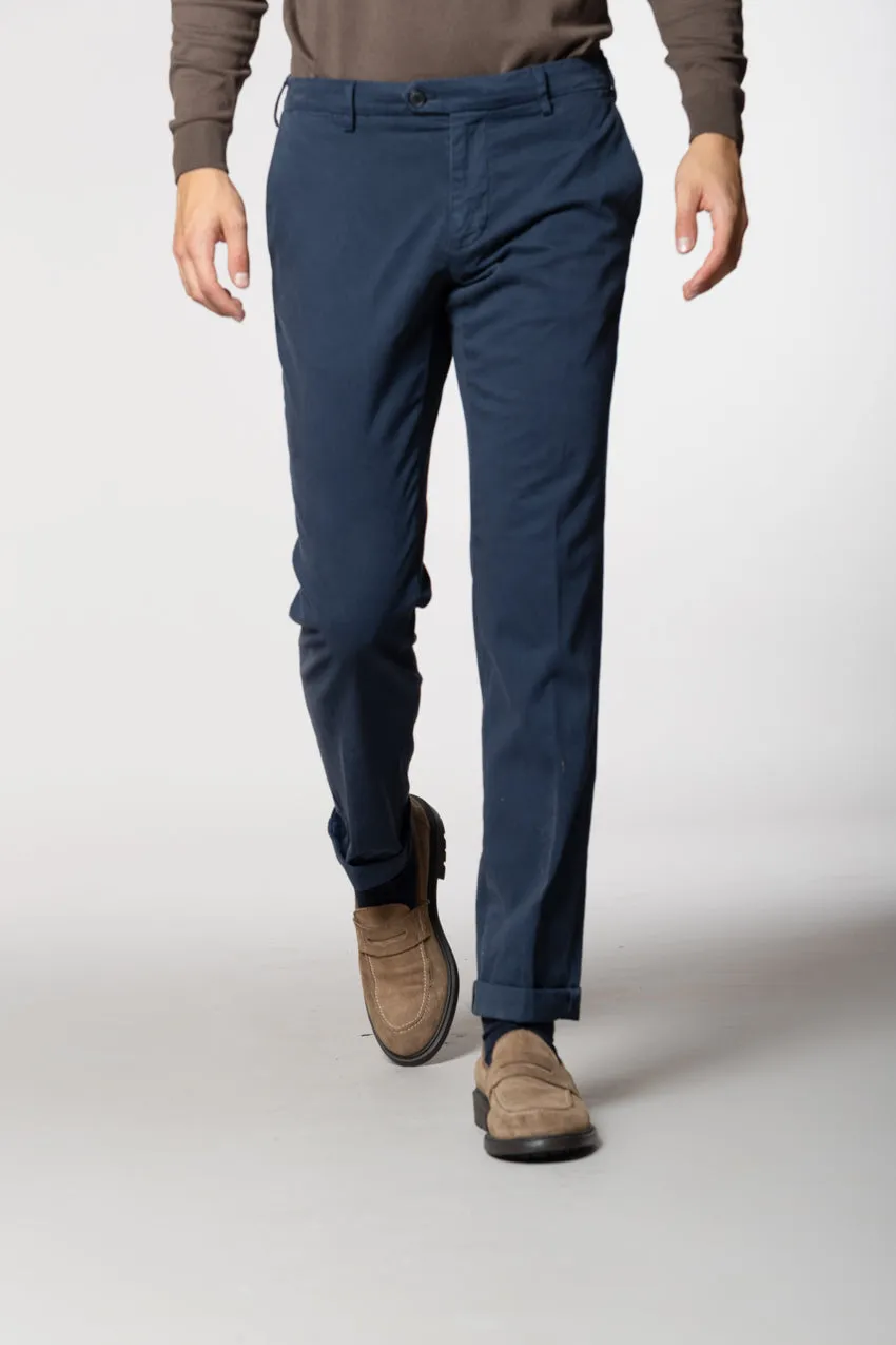New York Sartoriale men's chino pants tailored in cotton silk regular fit sold by Mason's product image thumbnail 3