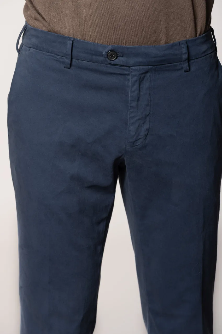 New York Sartoriale men's chino pants tailored in cotton silk regular fit sold by Mason's product image thumbnail 2