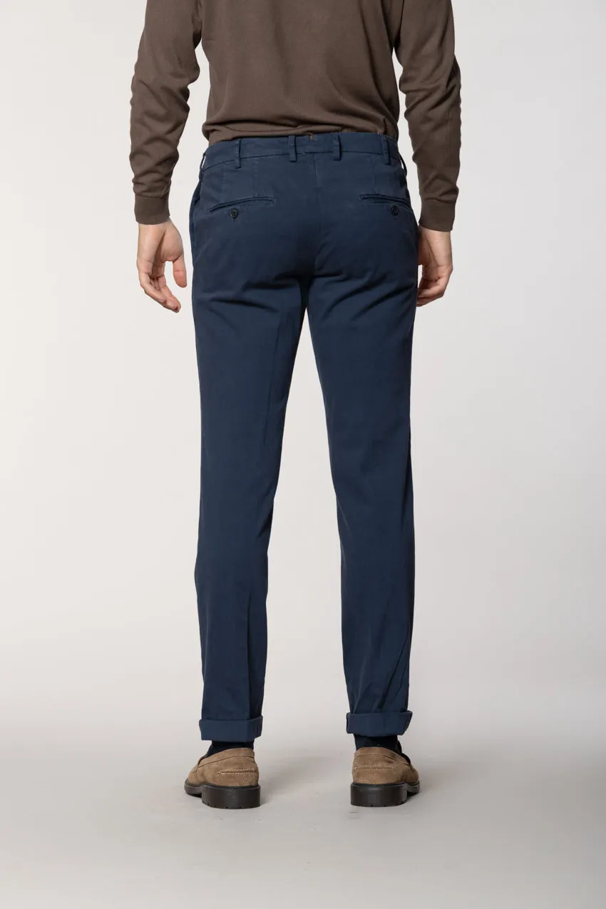 New York Sartoriale men's chino pants tailored in cotton silk regular fit sold by Mason's product image thumbnail 5