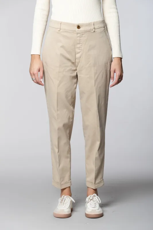 New York Cozy women’s chino pants in gabardine carrot fit sold by Mason's