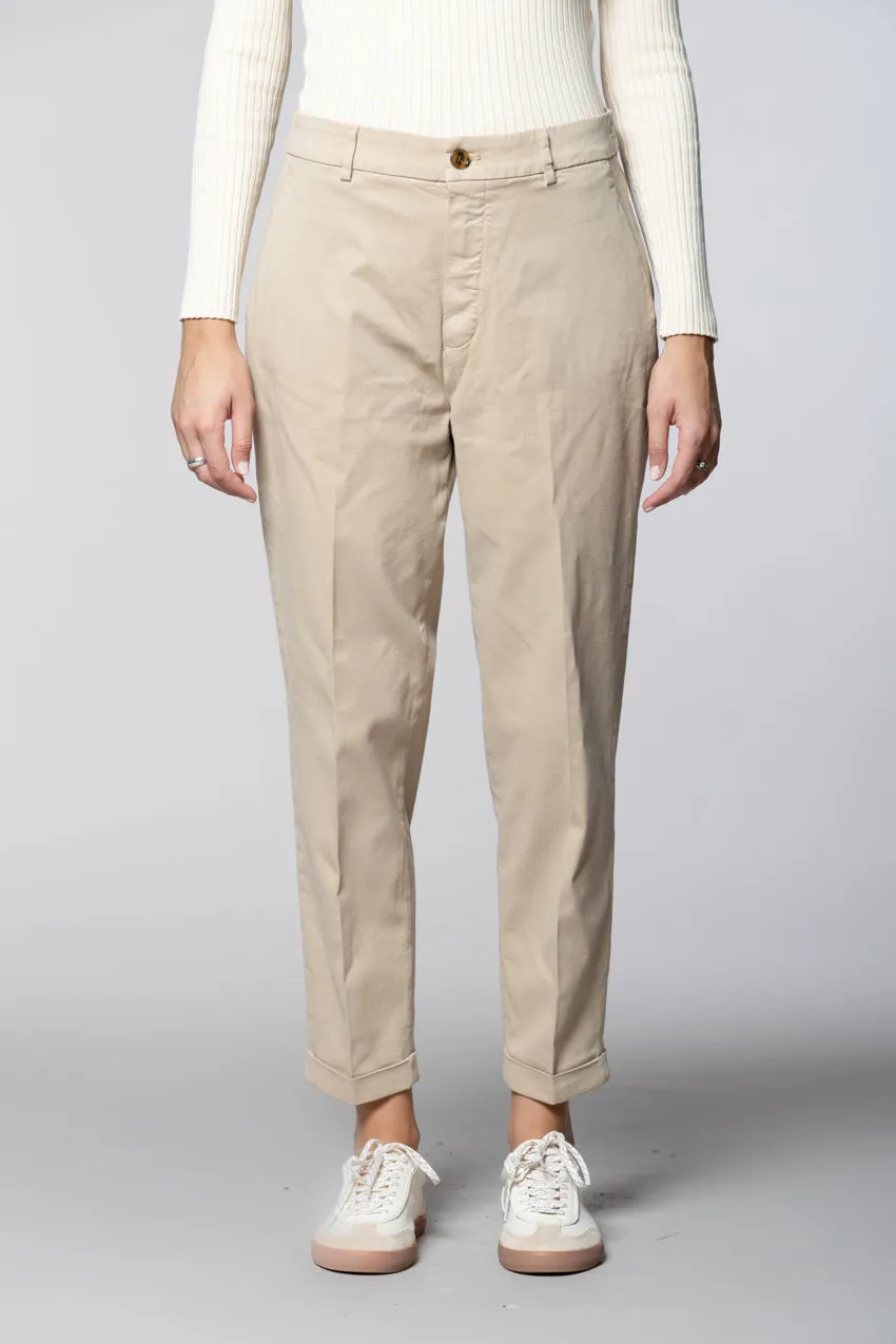 New York Cozy women’s chino pants in gabardine carrot fit sold by Mason's