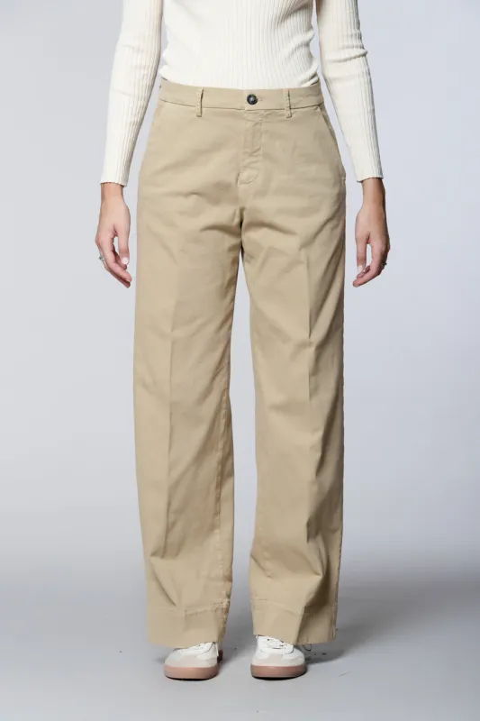 New York Studio women’s chino pants in cotton-wool blend wide leg sold by Mason's